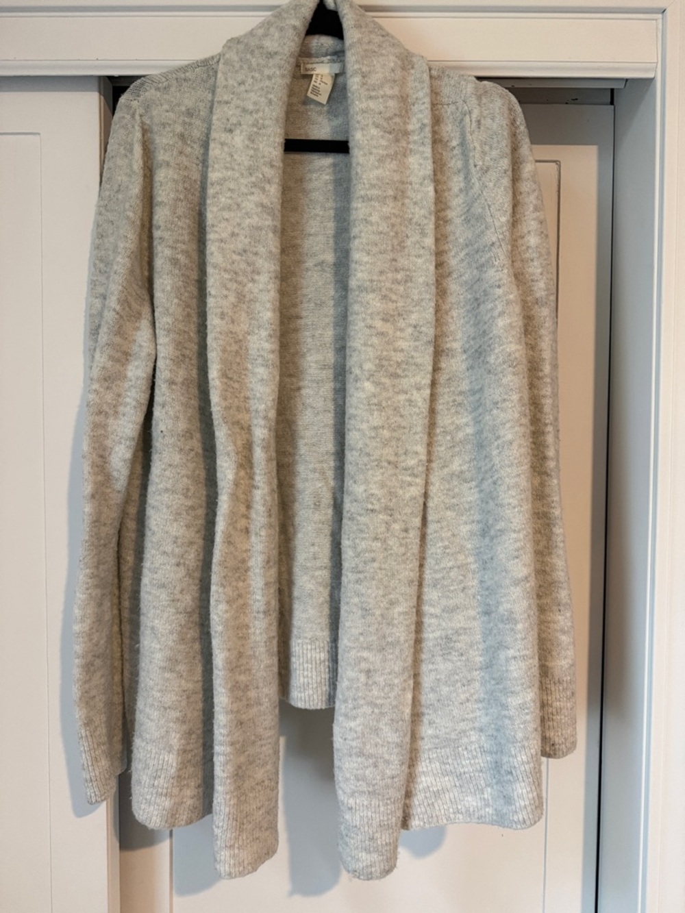 H&M Light Gray Open-Front Women's Cardigan